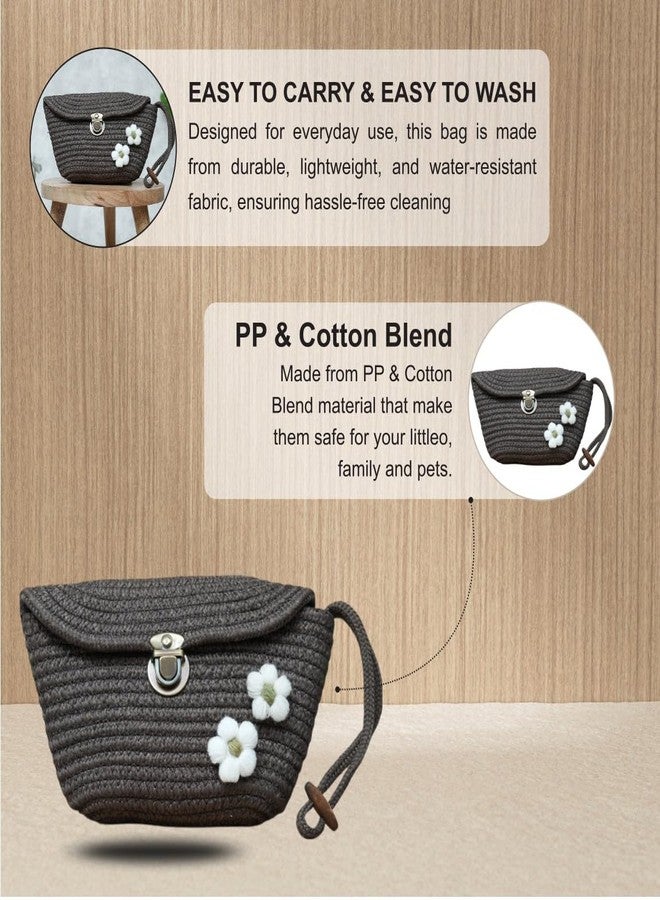 Ariya Women Clutch Handbag (4076 | Brown) Handcrafted PP & Cotton Blend Clutch, Perfect for Ladies & Girls, Lightweight Stylish Purse for Parties, Special Occasions, Casual & Formal - Image 4